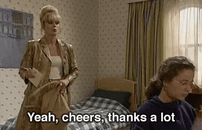 Absolutely Fabulous - cheers, thanks a lot