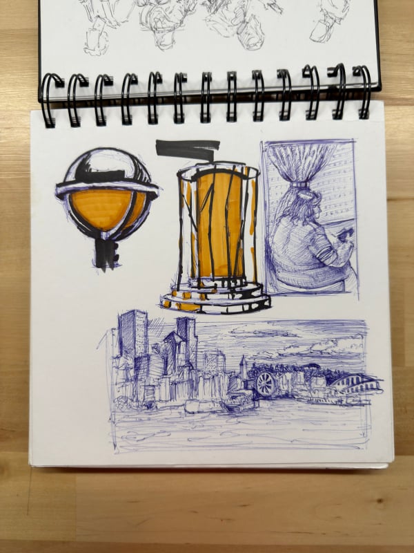 Vacation - Alaska Cruise - Push off Sketch 2025