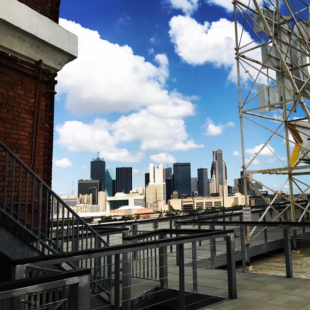 From the top of Southside on Lamar, "Hey, Dallas!"