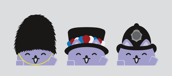 Broadcats with British hats