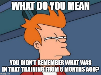 training memory meme