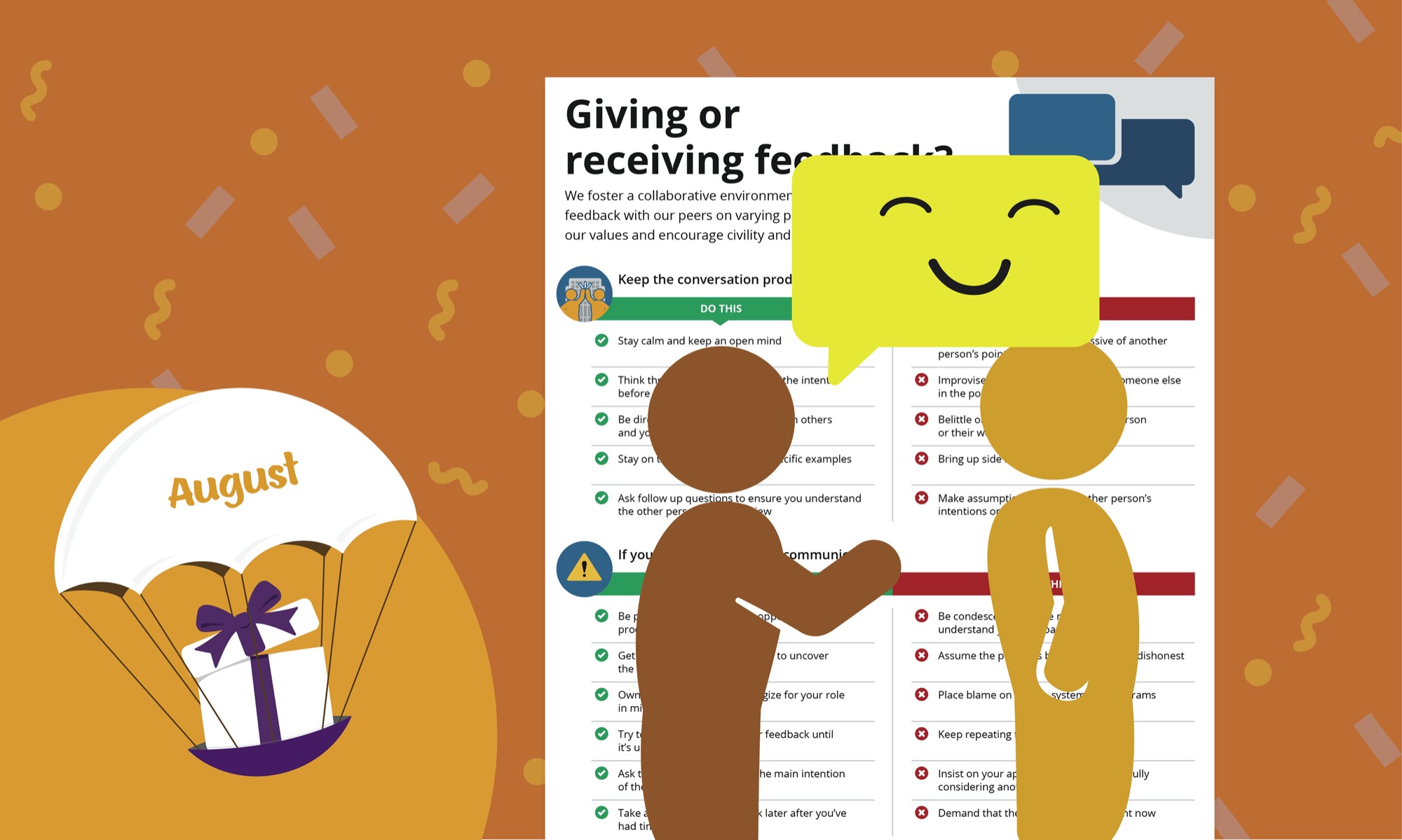'Values in Action: Giving and receiving feedback' Job Aid [August 2021 Gift]