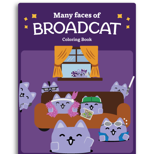 Freebies Hub Page - Broadcat Coloring Book (vertical)