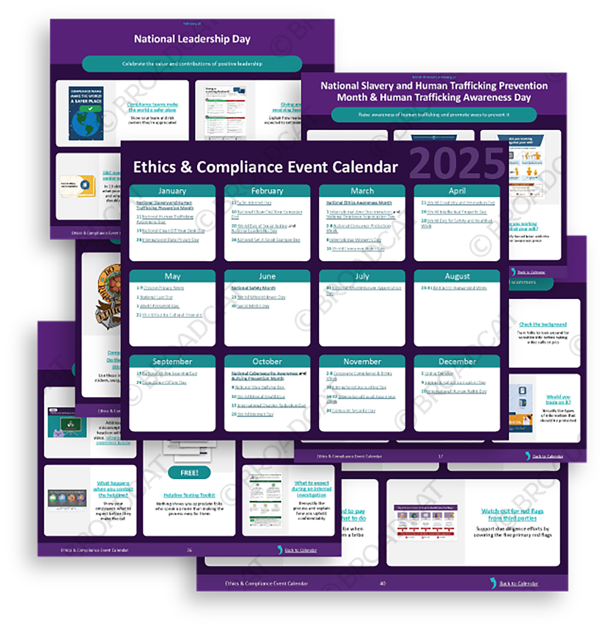 Freebies Collage - Compliance Event Calendar 2024