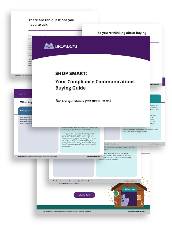 Freebies Collage - Shop smart for compliance communications