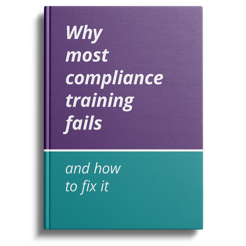 Why most compliance training fails and how to fix it (book cover web)