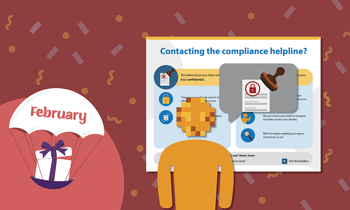 [Blog header] 'Hotline: Anonymous vs. Confidential' Reference Chart [February 2022 Gift]